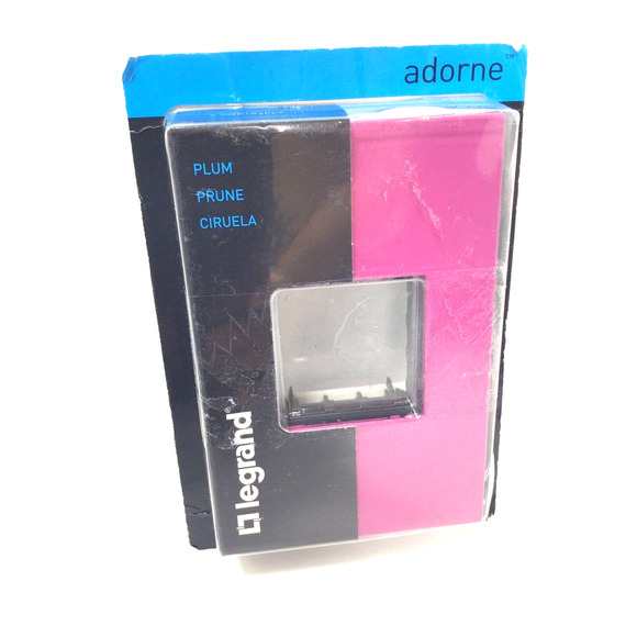 LEGRAND ADORNE ONE SINGLE GANG WALL PLATE PLUM FINISH - Paintable -AWP1G2PL4 - Picture 5 of 5